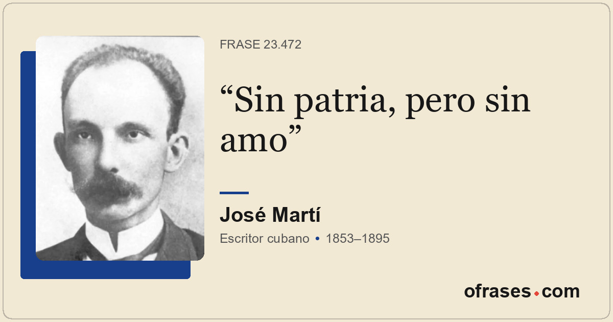 Sin patria, pero sin amo