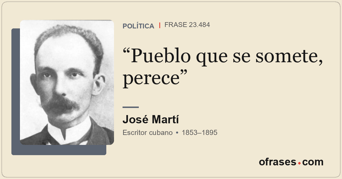 Pueblo que se somete, perece