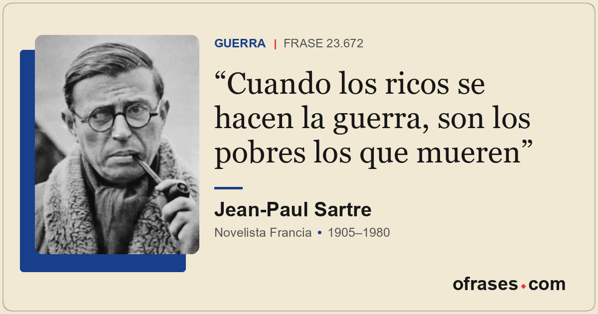 Cuando los ricos se hacen la guerra, son los pobres los que mueren