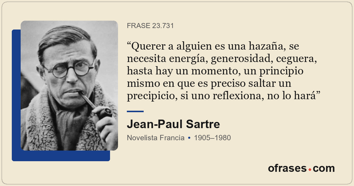 Querer a alguien es una hazaña, se necesita energía, generosidad, ceguera, hasta...