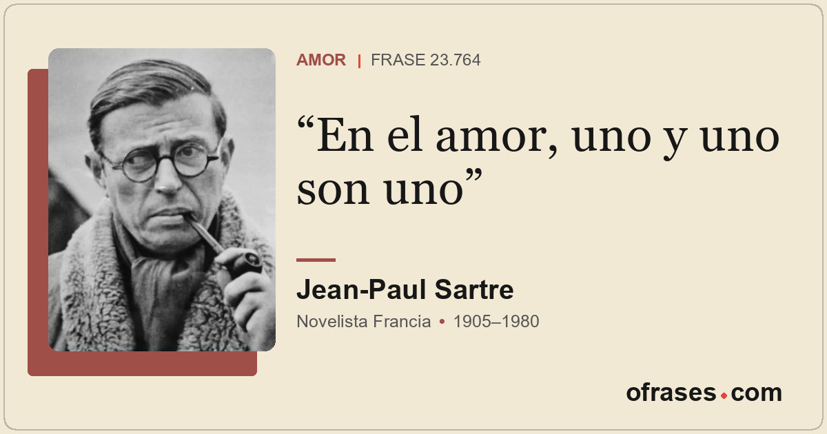 En el amor, uno y uno son uno