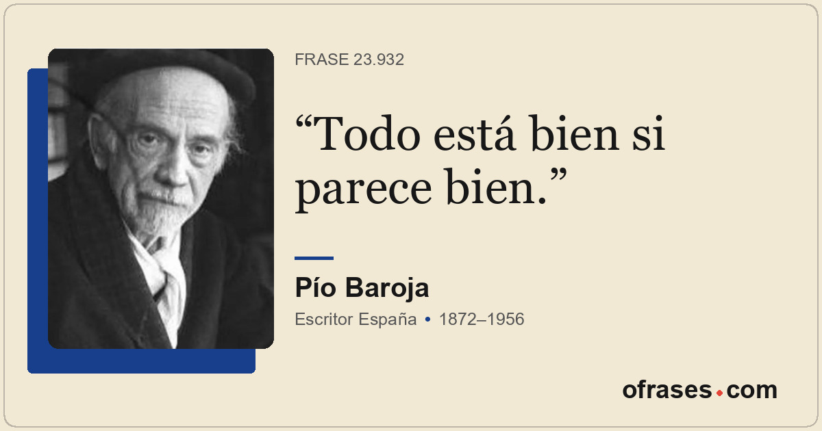 Todo está bien si parece bien.