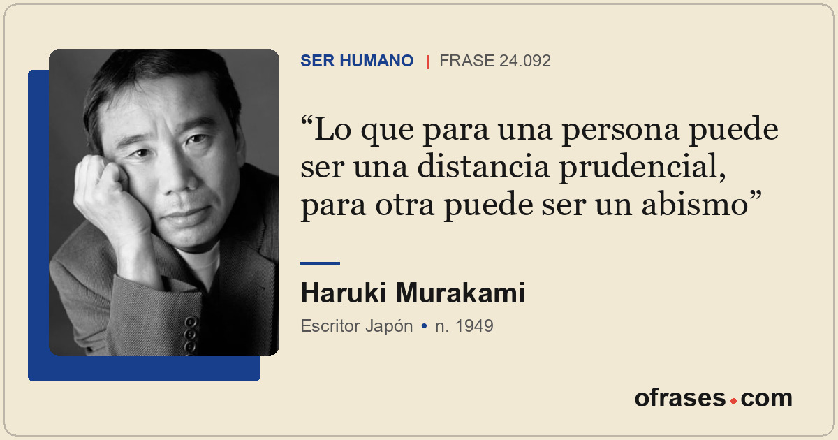 Lo que para una persona puede ser una distancia prudencial, para otra puede ser...