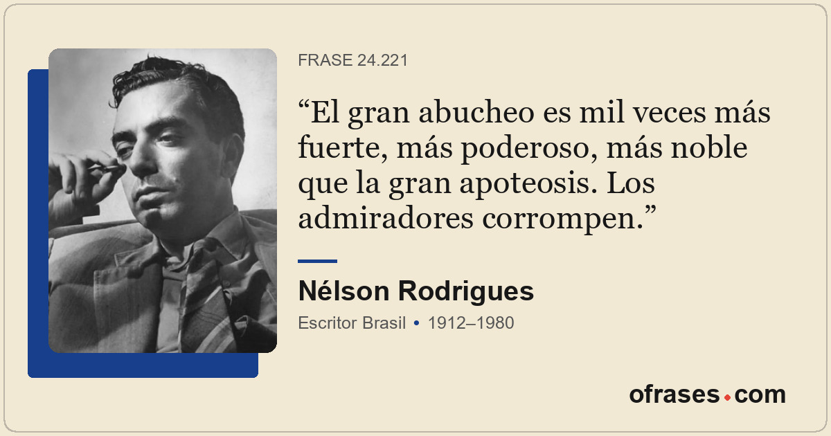 El gran abucheo es mil veces más fuerte, más poderoso, más noble que la gran apo...