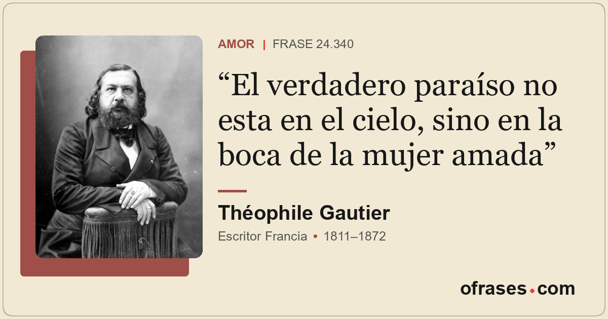 El verdadero paraíso no esta en el cielo, sino en la boca de la mujer amada