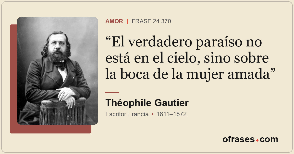El verdadero paraíso no está en el cielo, sino sobre la boca de la mujer amada