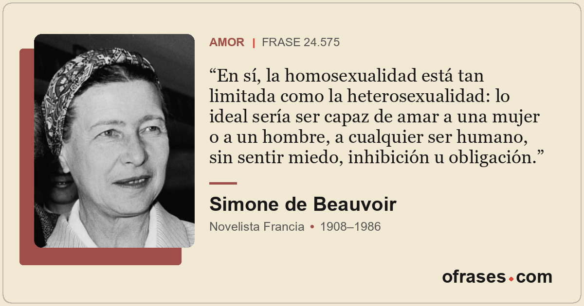 En sí, la homosexualidad está tan limitada como la heterosexualidad: lo ideal se...