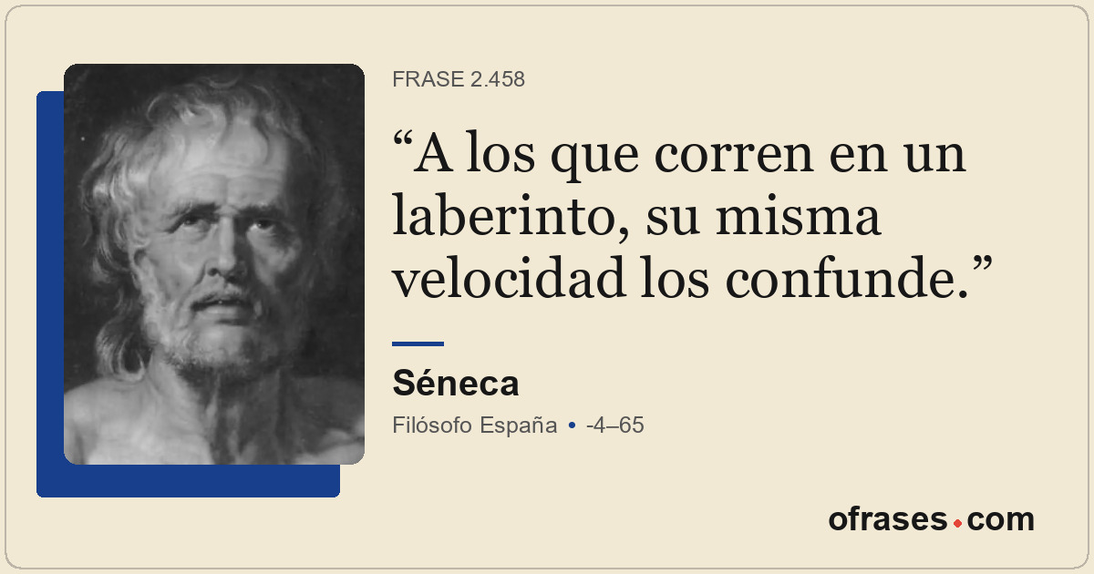 A los que corren en un laberinto, su misma velocidad los confunde.