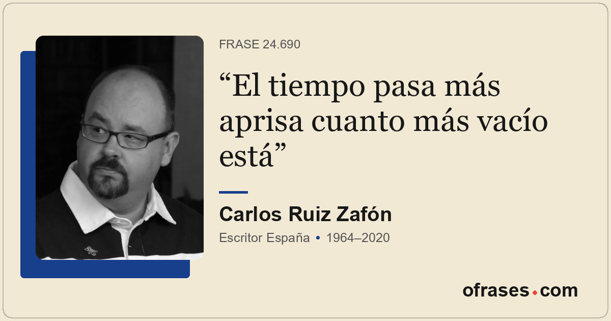 El tiempo pasa más aprisa cuanto más vacío está