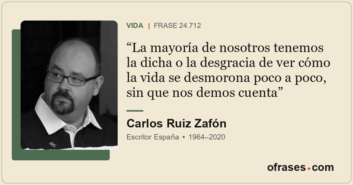 La mayoría de nosotros tenemos la dicha o la desgracia de ver cómo la vida se de...