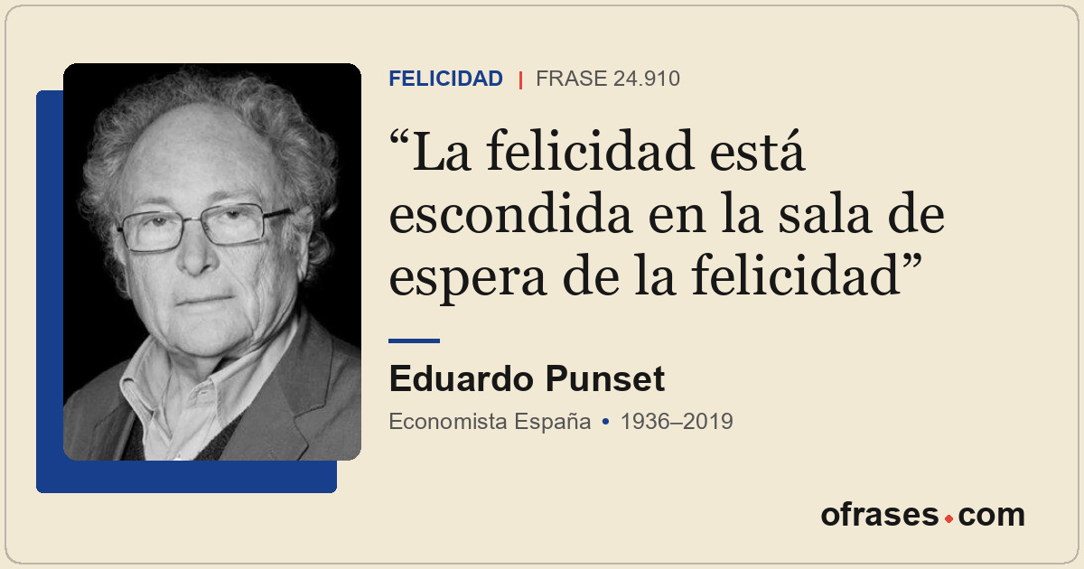 La felicidad está escondida en la sala de espera de la felicidad