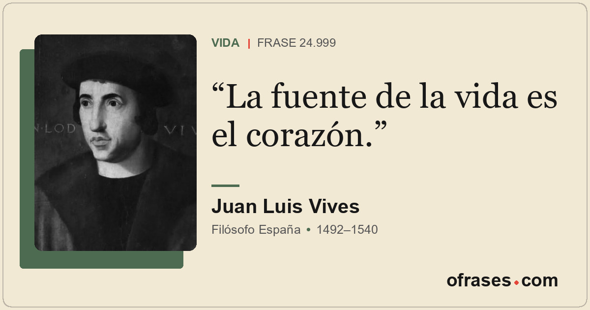 La fuente de la vida es el corazón.