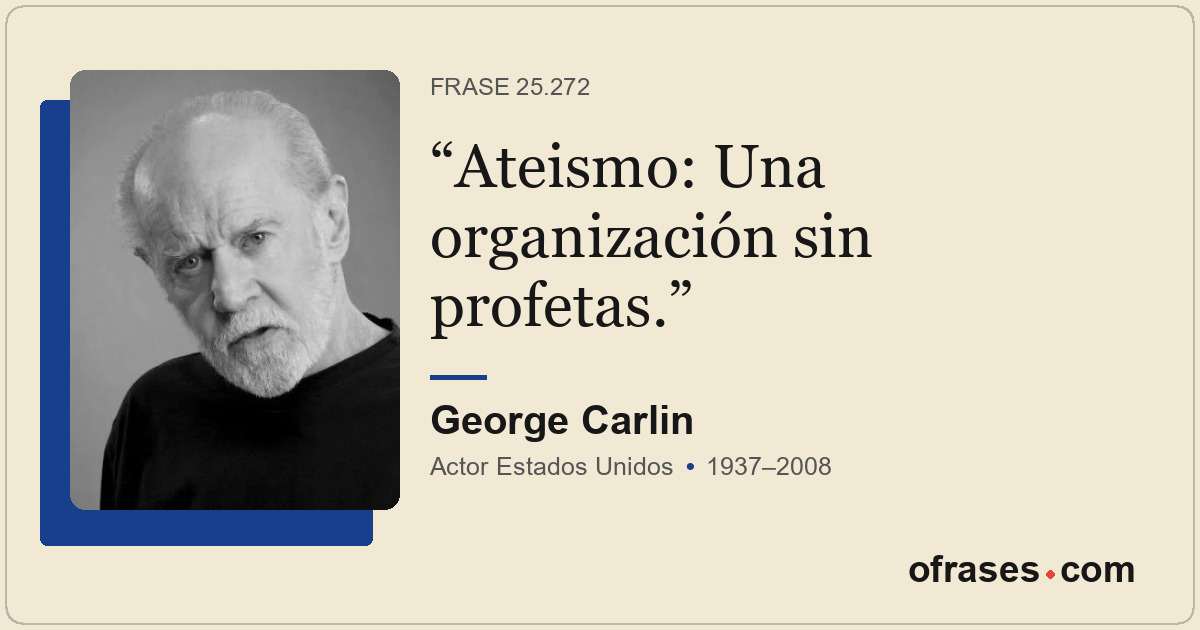 Ateismo: Una organización sin profetas.
