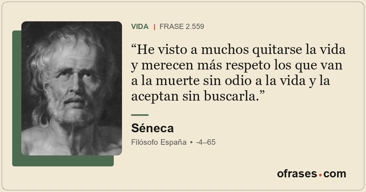 He visto a muchos quitarse la vida y merecen más respeto los que van a la muerte...