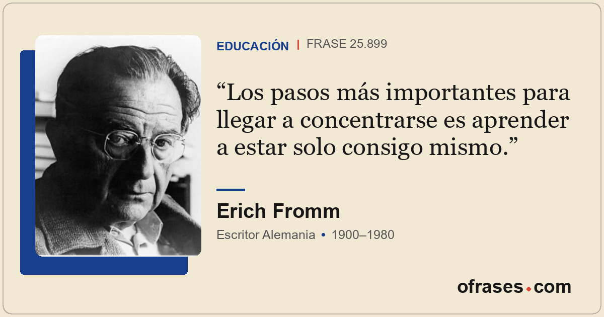 Los pasos más importantes para llegar a concentrarse es aprender a estar solo co...