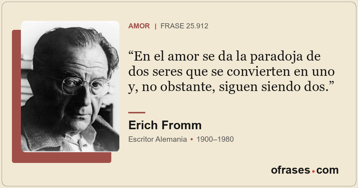 En el amor se da la paradoja de dos seres que se convierten en uno y, no obstant...
