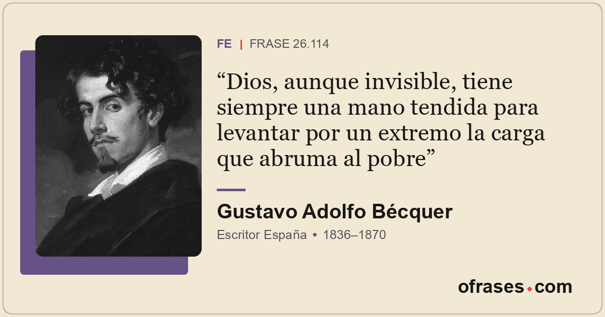 Dios, aunque invisible, tiene siempre una mano tendida para levantar por un extr...