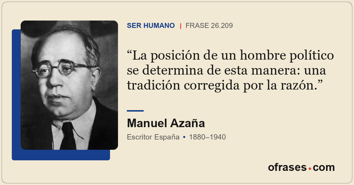 La posición de un hombre político se determina de esta manera: una tradición cor...