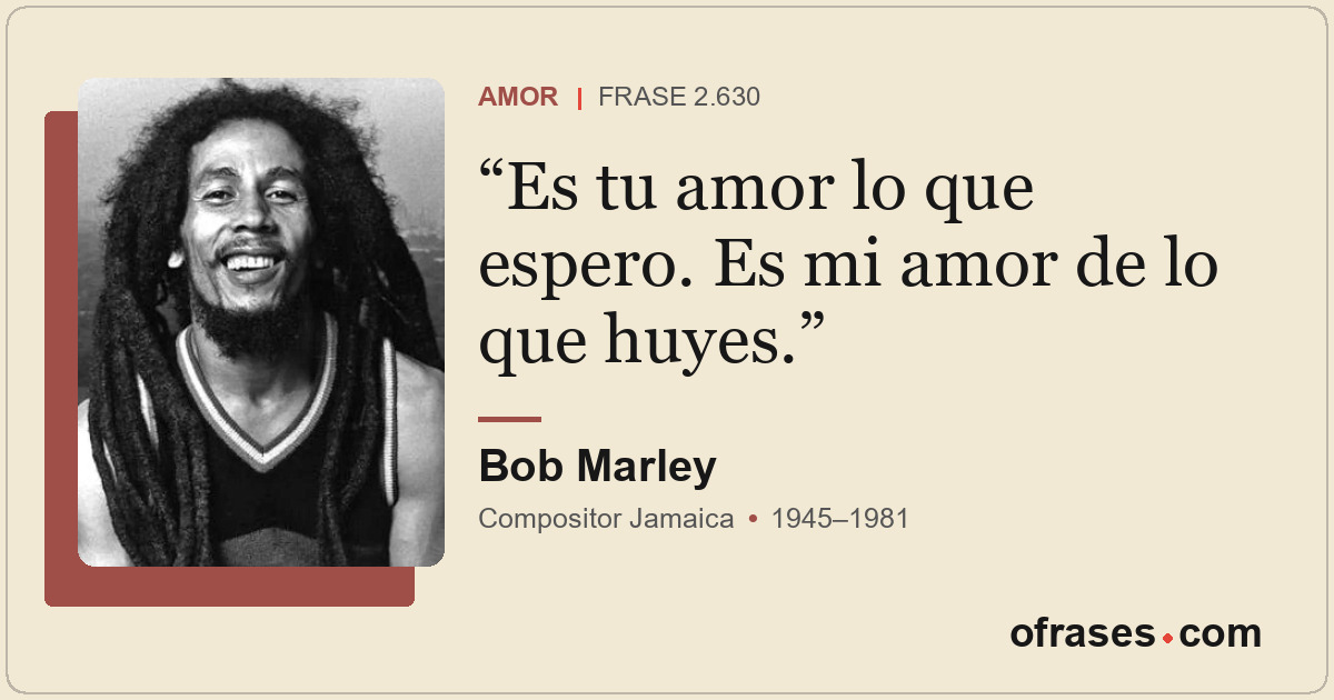 Es tu amor lo que espero. Es mi amor de lo que huyes.