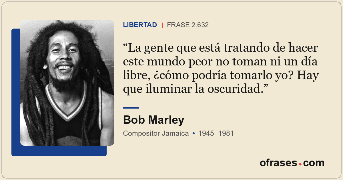 La gente que está tratando de hacer este mundo peor no toman ni un día libre, ¿c...