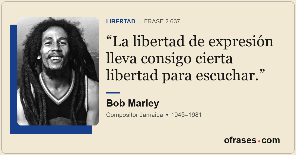 La libertad de expresión lleva consigo cierta libertad para escuchar.