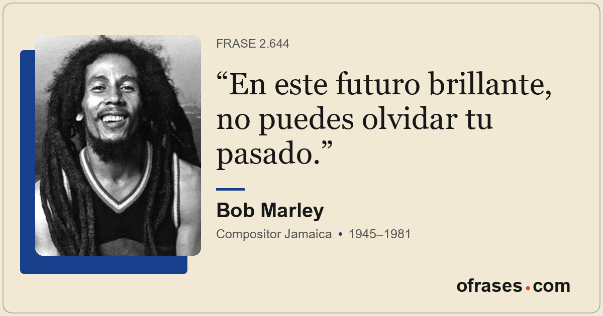 En este futuro brillante, no puedes olvidar tu pasado.