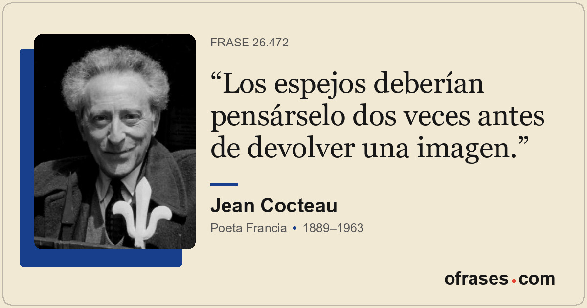 Los espejos deberían pensárselo dos veces antes de devolver una imagen.