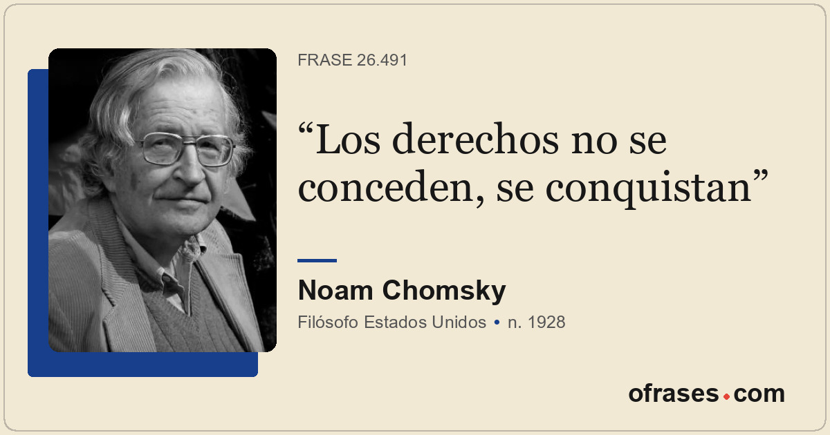 Los derechos no se conceden, se conquistan
