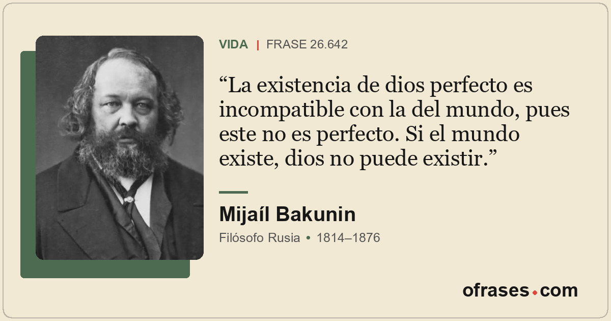 La existencia de dios perfecto es incompatible con la del mundo, pues este no es...