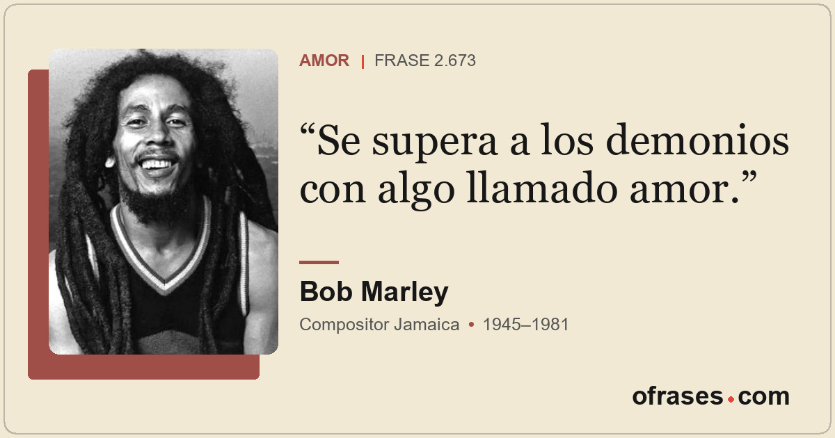 Se supera a los demonios con algo llamado amor.