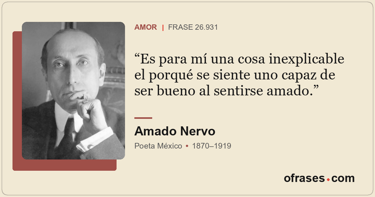 Es para mí una cosa inexplicable el porqué se siente uno capaz de ser bueno al s...