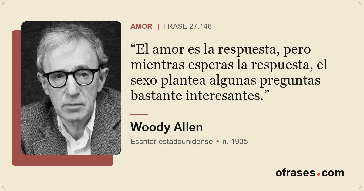 El amor es la respuesta, pero mientras esperas la respuesta, el sexo plantea alg...