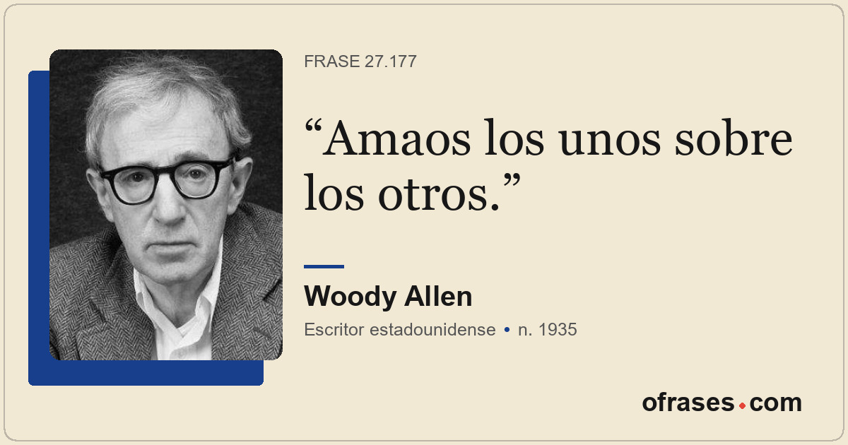 Amaos los unos sobre los otros.