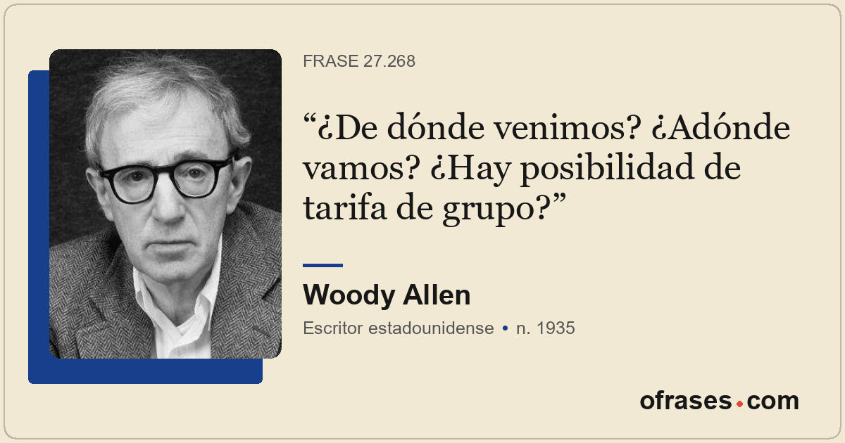 ¿De dónde venimos? ¿Adónde vamos? ¿Hay posibilidad de tarifa de grupo?
