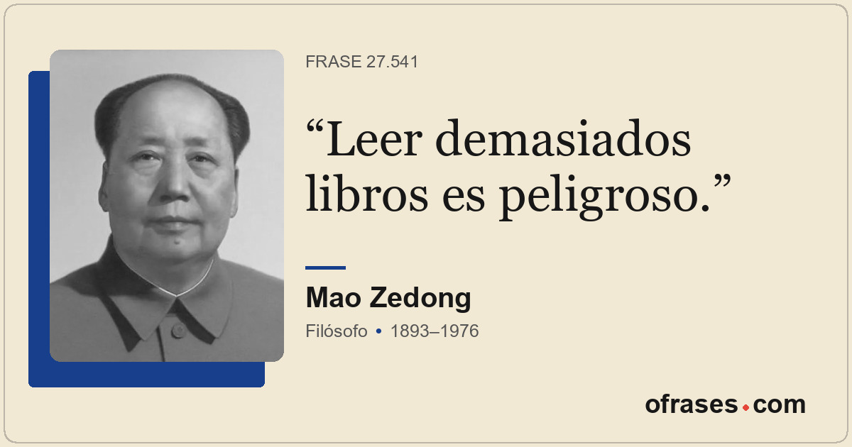 Leer demasiados libros es peligroso.