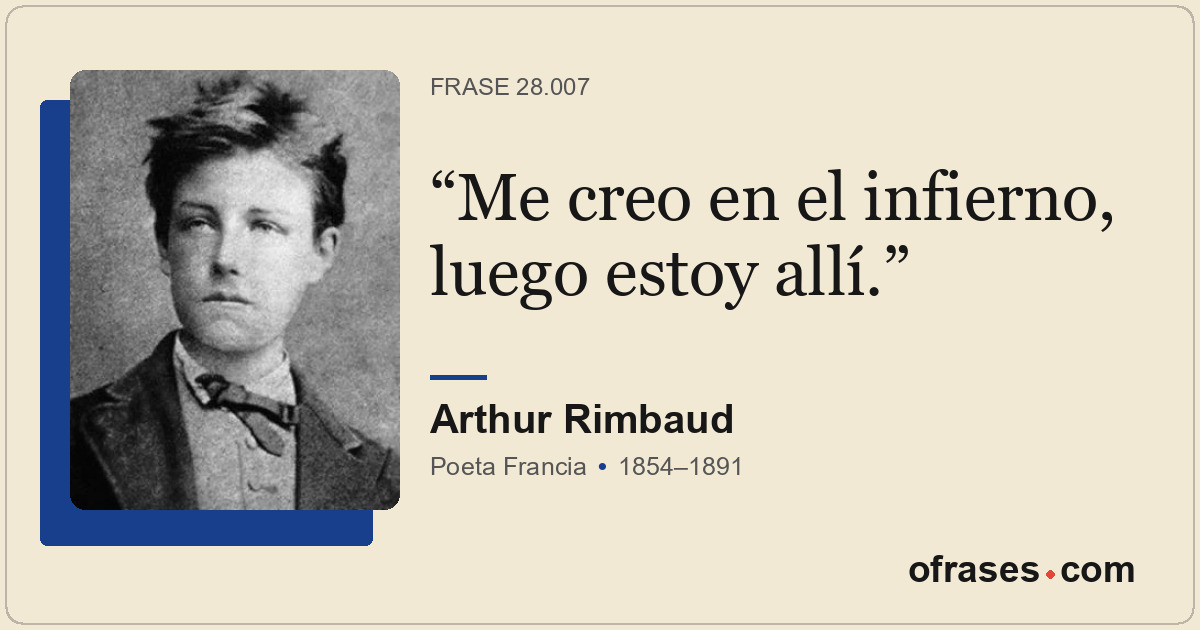 Me creo en el infierno, luego estoy allí.