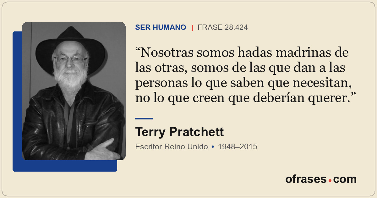 Nosotras somos hadas madrinas de las otras, somos de las que dan a las personas...