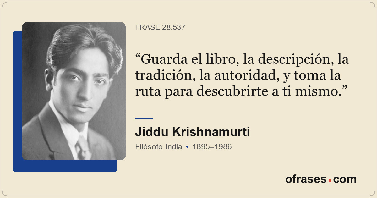 Guarda el libro, la descripción, la tradición, la autoridad, y toma la ruta para...