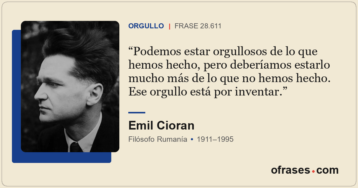 Podemos estar orgullosos de lo que hemos hecho, pero deberíamos estarlo mucho má...