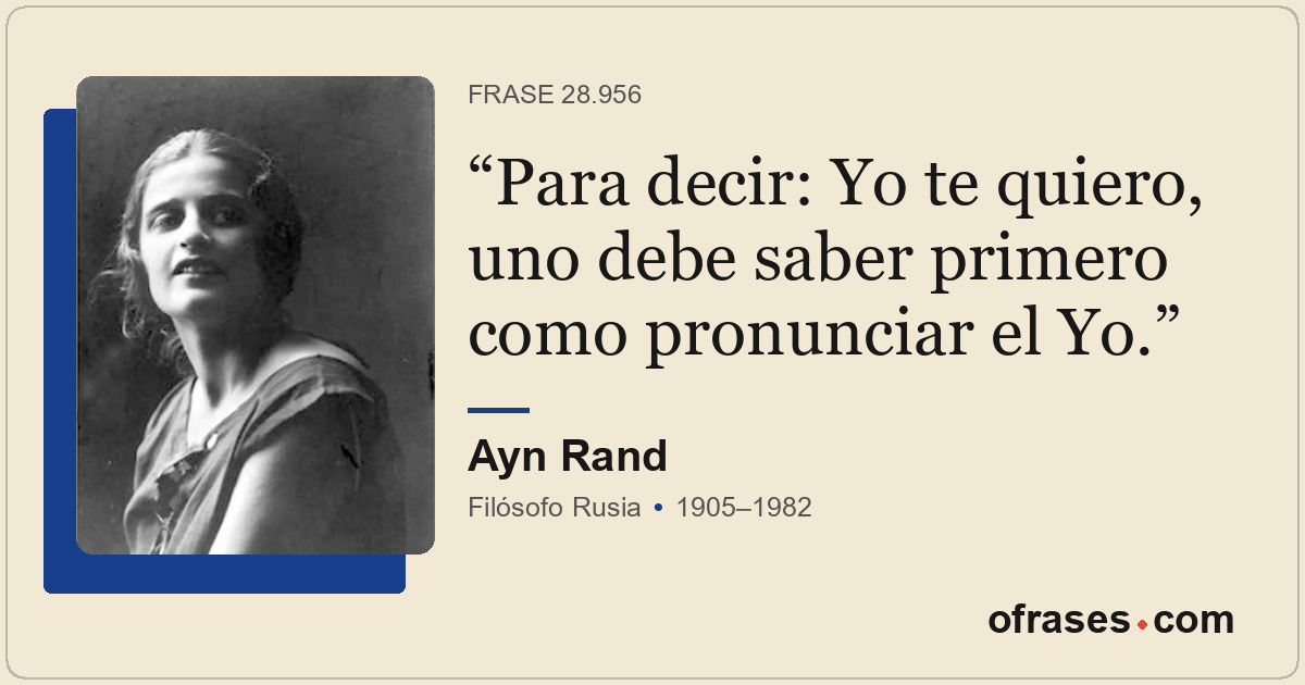 Para decir: Yo te quiero, uno debe saber primero como pronunciar el Yo.
