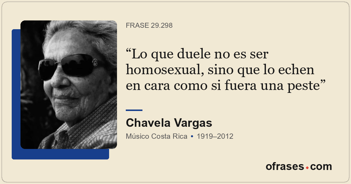 Lo que duele no es ser homosexual, sino que lo echen en cara como si fuera una p...