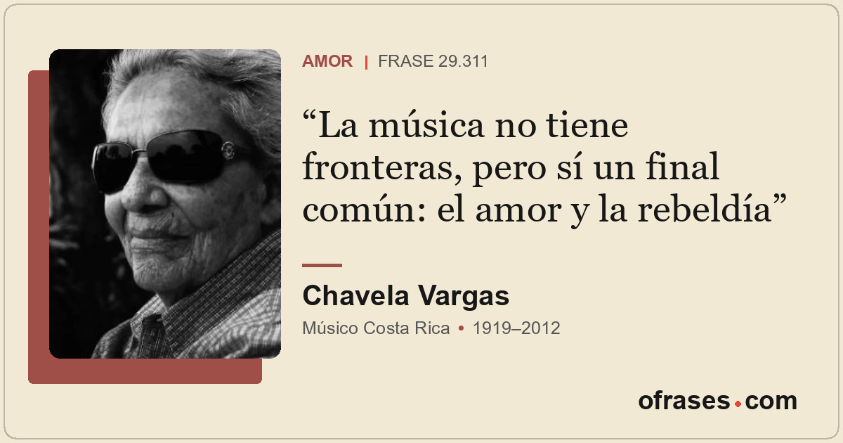 La música no tiene fronteras, pero sí un final común: el amor y la rebeldía