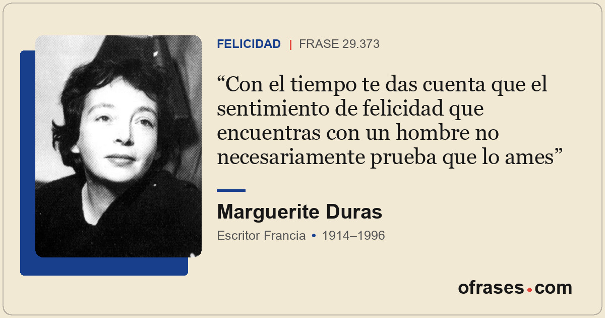 Con el tiempo te das cuenta que el sentimiento de felicidad que encuentras con u...