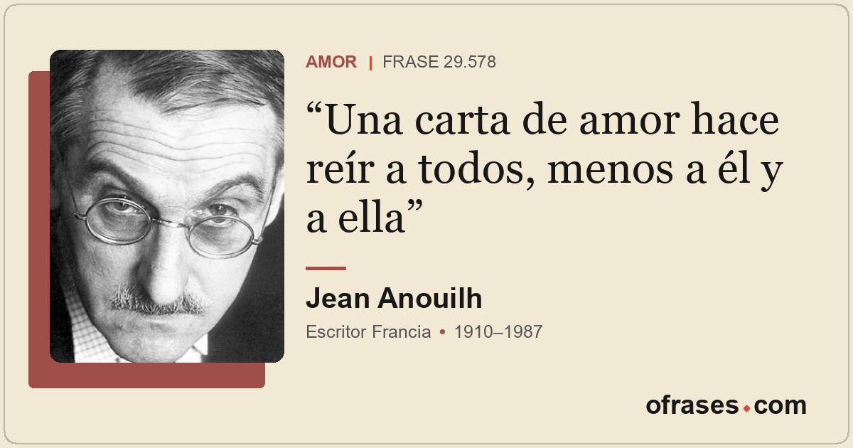 Una carta de amor hace reír a todos, menos a él y a ella