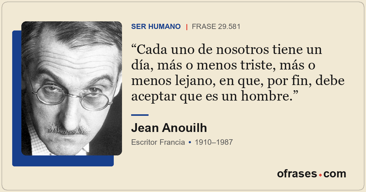 Cada uno de nosotros tiene un día, más o menos triste, más o menos lejano, en qu...