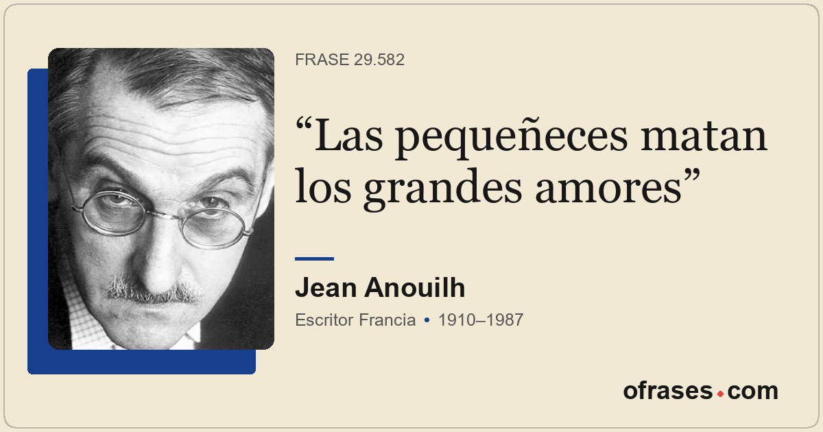 Las pequeñeces matan los grandes amores
