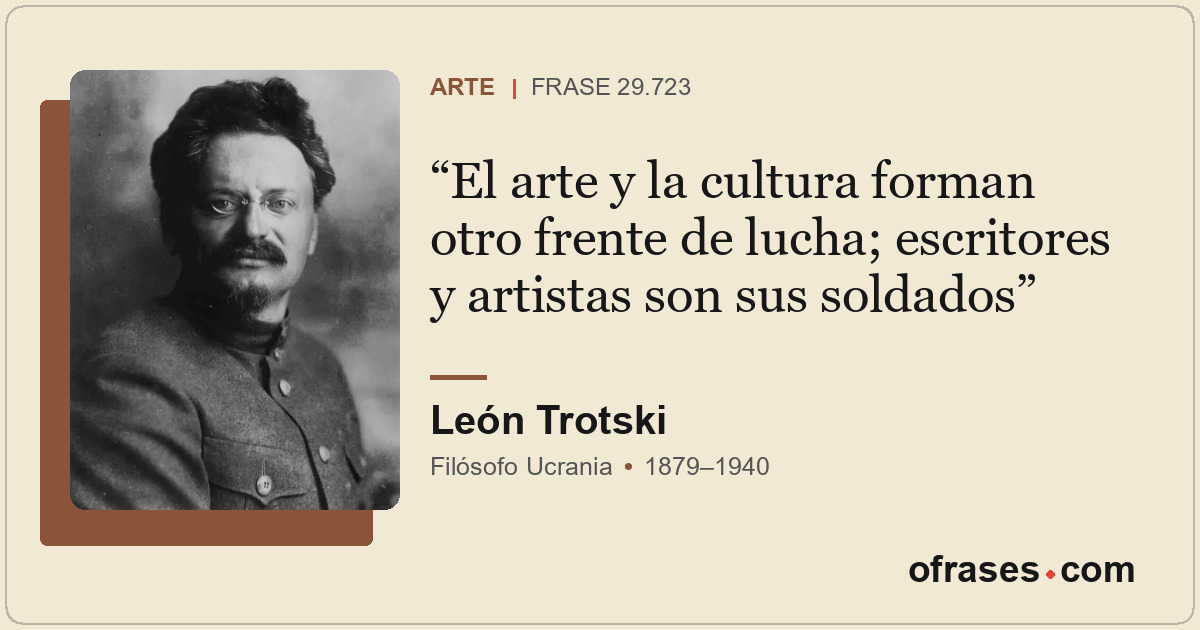 El arte y la cultura forman otro frente de lucha; escritores y artistas son sus...