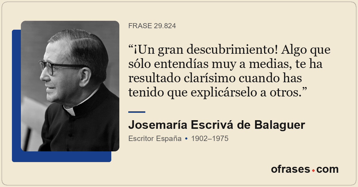 ¡Un gran descubrimiento! Algo que sólo entendías muy a medias, te ha resultado c...