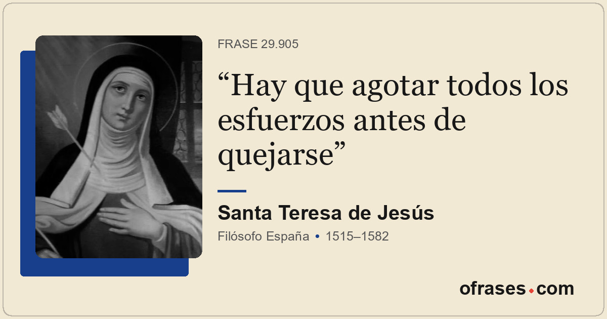 Hay que agotar todos los esfuerzos antes de quejarse