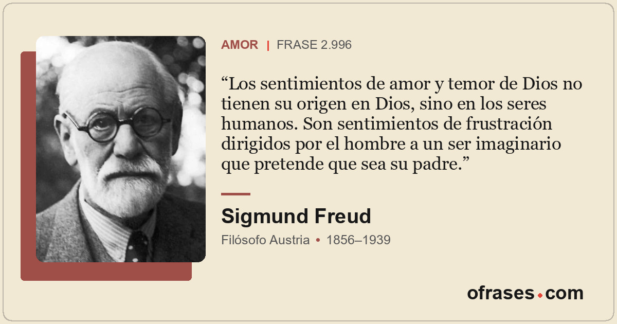 Los sentimientos de amor y temor de Dios no tienen su origen en Dios, sino en lo...